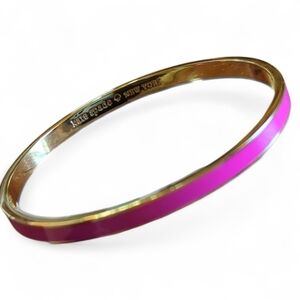 🔥Live Show Listing 🔥 kate spade Gold-Tone Bracelet with Bright Pink Enamel